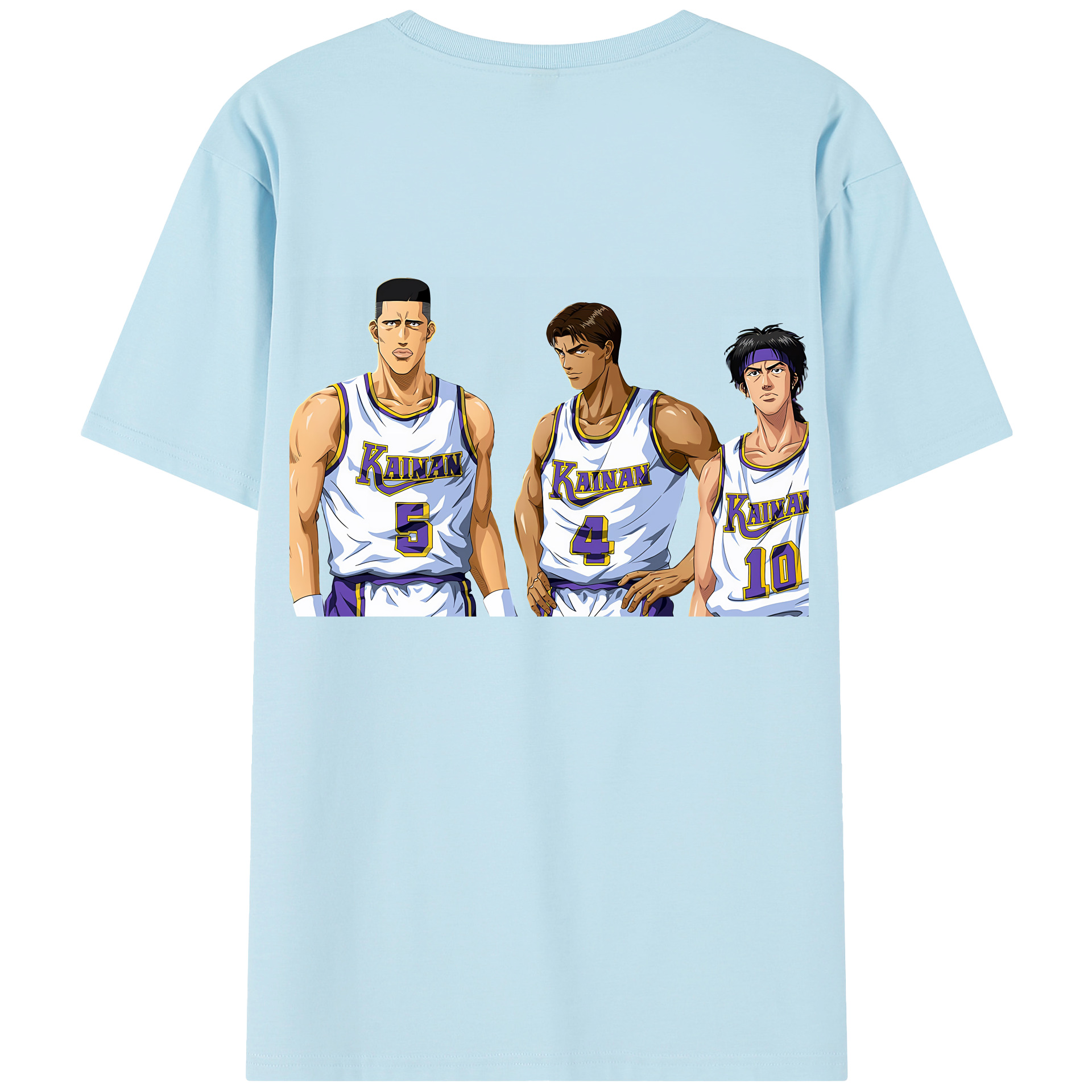 SLAM DUNK／スラムダンク 綿100％半袖Tシャツ（背面プリント）